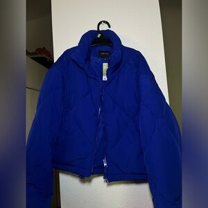 Love Tree dark blue puffer jacket
